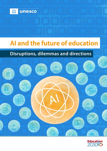 UNESCO - AI and the future of education cover